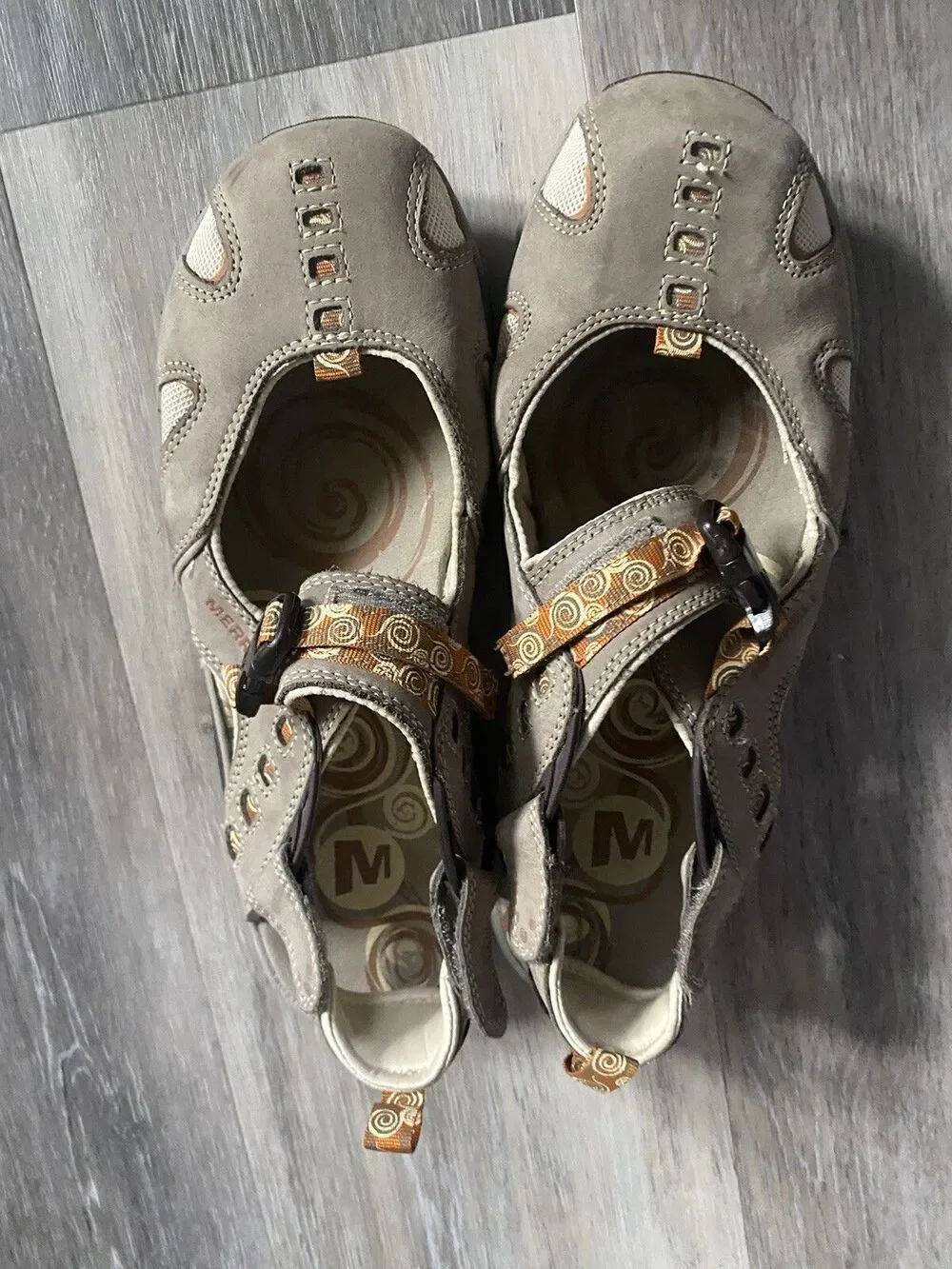Merrell Womens Ginger Brindle Mary Janes Vibram sole size 10 - Picture 3 of 10